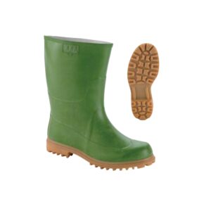 TRONCHETTO GOMMA NATURALE VERDE CON SUOLA CARRARMATO AMBRA