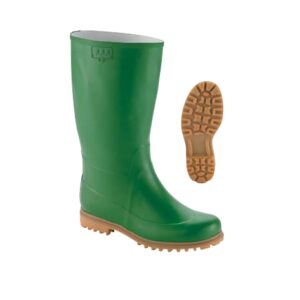 GINOCCHIO GOMMA NATURALE VERDE CON SUOLA CARRARMATO AMBRA